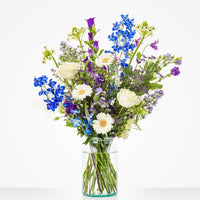 Festive blue bouquet