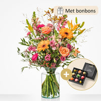 Festive indulgence bouquet (gift set with chocolate)