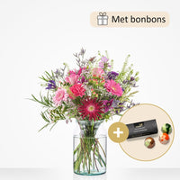 Heartwarming bouquet (gift set with chocolate)