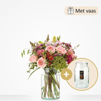 Warm gesture bouquet with vase