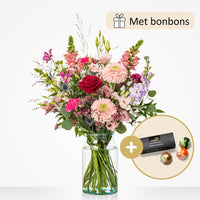 Veel liefs boeket (cadeauset met chocolade)